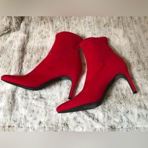 New! Red sock bootie
